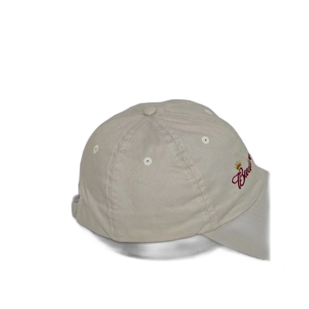 Budweiser Official Product Script Logo Dad Hat | Men's Strapback | Stone
